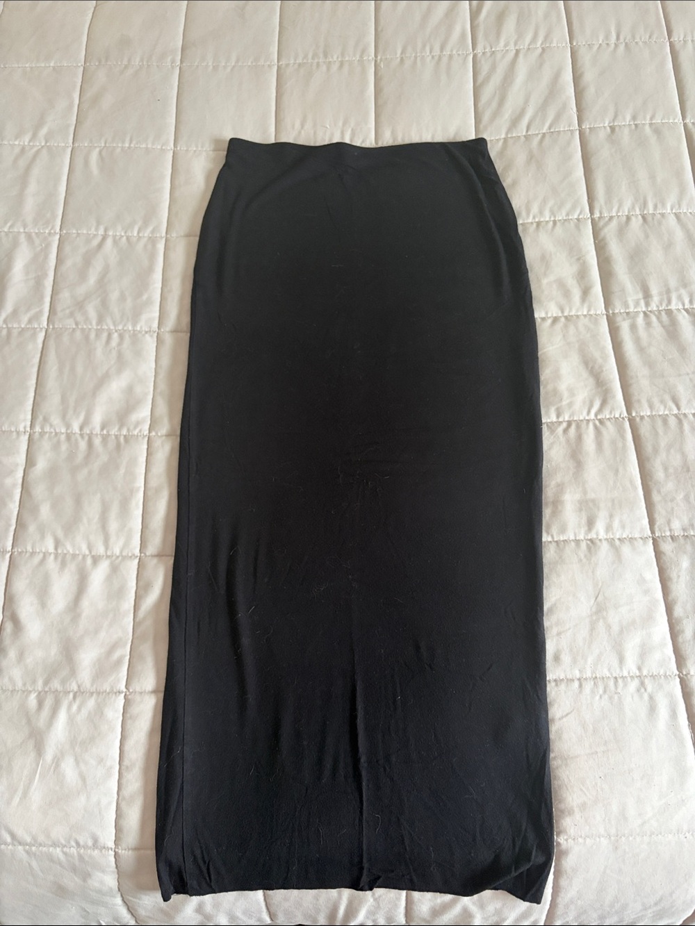 Premise Black Maxi Skirt - Streamlined Silhouette